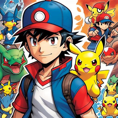 Ash Ketchum's Pokemon Journey | Stable Diffusion Online