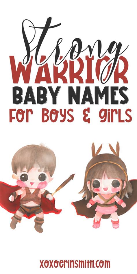 Tough Strong Warrior Baby Names for Boys and Girls | Baby boy names, Irish baby girl names ...