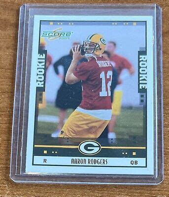 2005 Score Aaron Rodgers Rookie Card 352 Packers Cal RC EBay