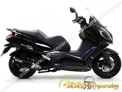 Silencieux d échappement ARROW Urban Black Steel pour maxi scooter