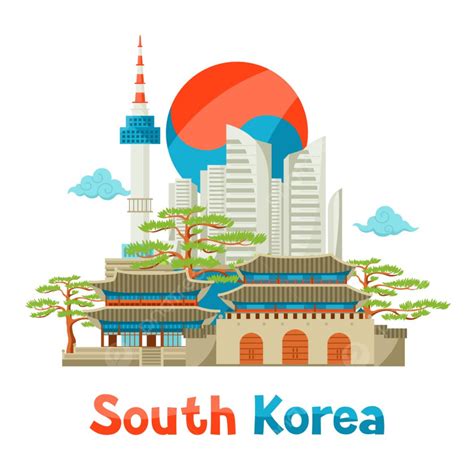 Busan South Korea Vector Hd Images South Korea Historical And Modern