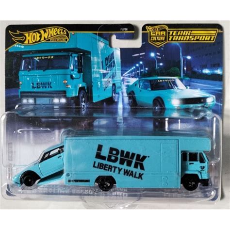 Xe mô hình đồ chơi Hot wheels Premium Team transport LBWK Nissan