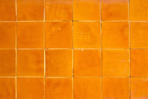 Premium Photo Decorative Brown Orange Ceramic Tile Wall Pattern