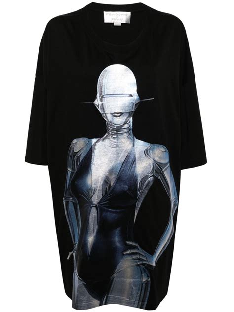 Stella Mccartney X Surayama Sexy Robot Print T Shirt Dress Farfetch