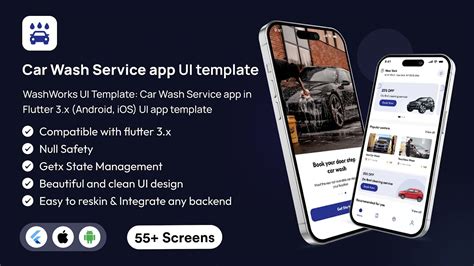 WashWorks UI Template Car Wash Service App In Flutter 3 X Android