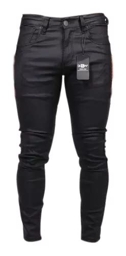 Jean Pantalón Cuero Sintético Hombre Moda Rocker Motero Envío gratis