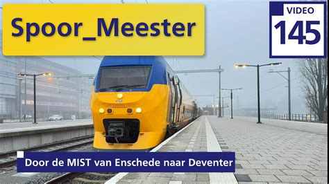 4K Railway Cabview NS Rij Mee Met De Machinist Door De Mist Van