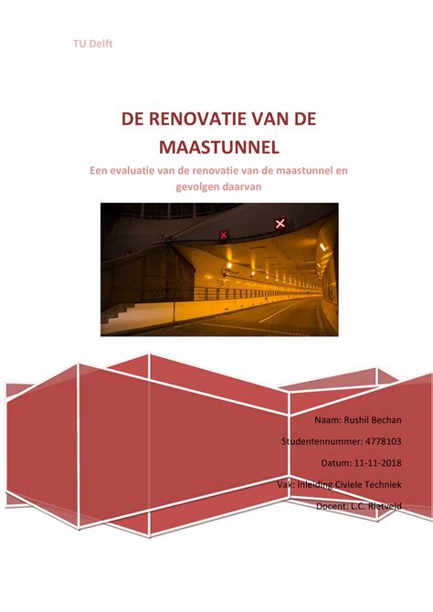 4778103 Maastunnel Definitief Inleiding Civiele Techniek TU Delft