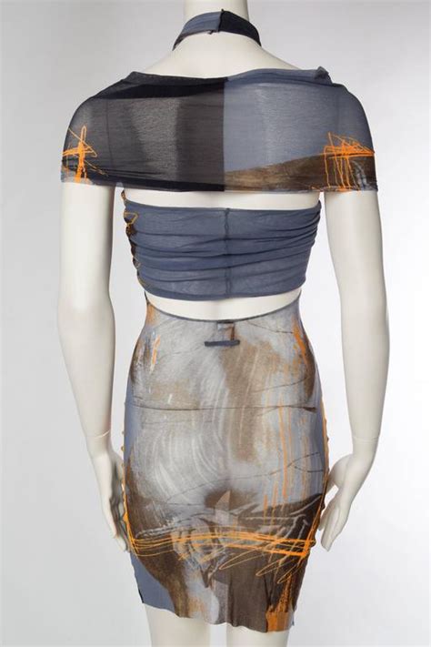 Jean Paul Gaultier Nude Venus Sheer Godess Dress At 1stDibs Sheer