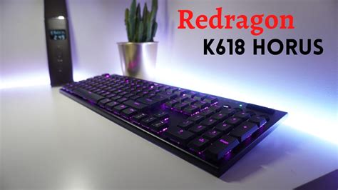 Redragon K618 Horus Gaming Keyboard Review And Typing Test Best Budget Low Profile Keyboard