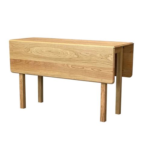 solid wood drop leaf dining table handcrafted  order  pompanoosuc