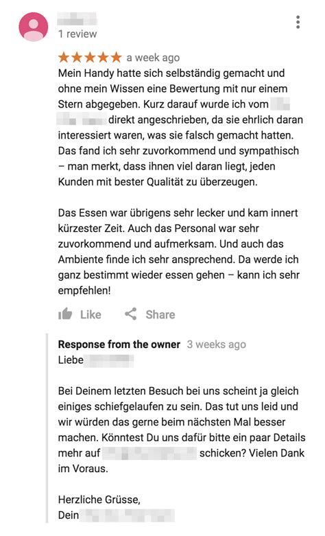 Die Besten Beispiele Von Antworten Auf Online Bewertungen Re