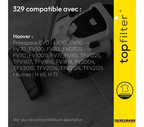 Lot De Sacs Aspirateur Pour Hoover Freespace Evo Premium Accessoire