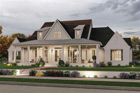 House Plan 4534 00084 Modern Farmhouse Plan 3127 Square Feet 4 Bedrooms 35 Bathrooms In