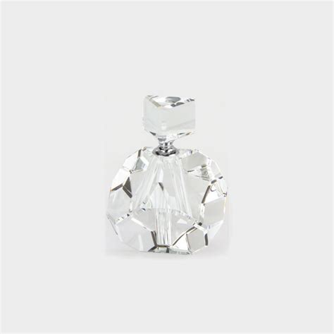 Tizo Design Diamond Cut Crystal Glass Perfume Bottle - Lifestyles Giftware