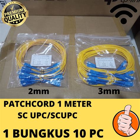 Jual Kabel Patchcord Sc Upc Meter Bungkus Pc Shopee Indonesia