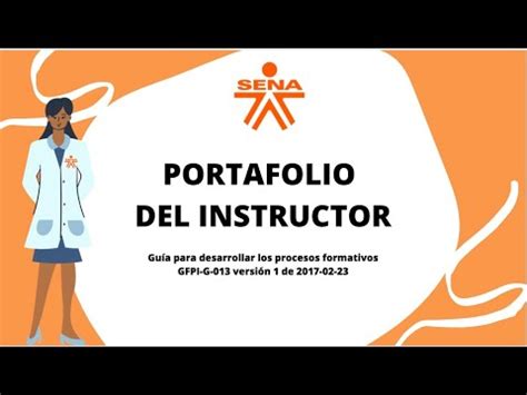 Portafolio Del Instructor Sena Youtube