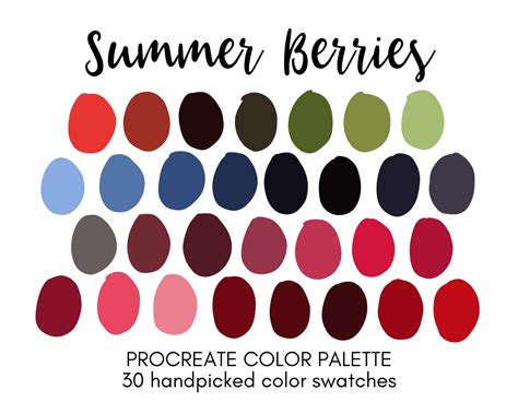 Excited To Share This Item From My Etsy Shop Summer Berries Procreate