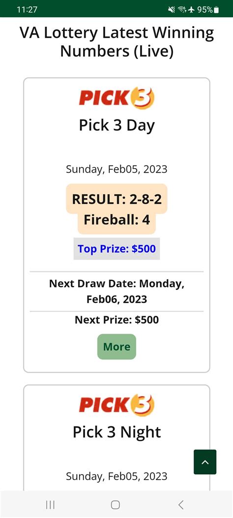 Virginia (VA) Lottery Results APK for Android Download