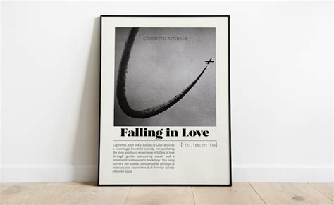 Cigarettes After Sex Falling In Love Poster Minimalist Music Poster