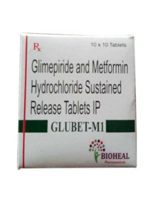 Glimepiride Metformin Hydrochloride Sustained Release Tablets Ip At Rs