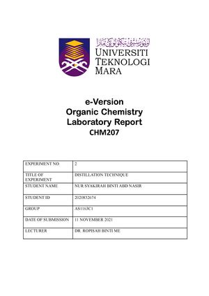 FST261 LAB REPORT DETERMINATION OF PHYSICAL PROPERTIES OF FATS OILS