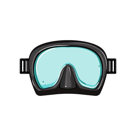 Summer Diving Mask Cartoon Vector Illustration 17419303 Vector Art At