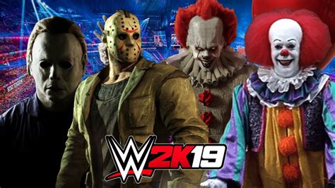 MYERS JASON Vs PENNYWISE WWE 2K19 Gameplay YouTube