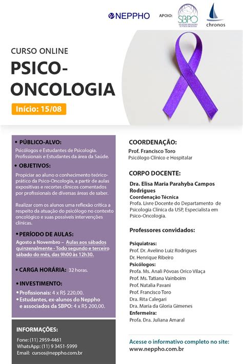 Curso On Line Psico Oncologia Neppho