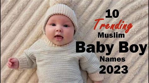 10 Top Trending Modern Muslim Baby Boy Names With Meaning // Stylish ...