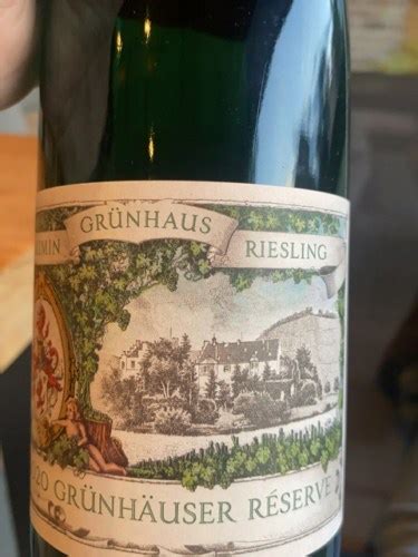 Maximin Grünhaus Grünhäuser Réserve Riesling Vivino US