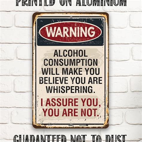 Funny Alcohol Sign - Etsy