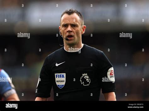 Referee Stuart Attwell during the Premier League match at Molineux ...