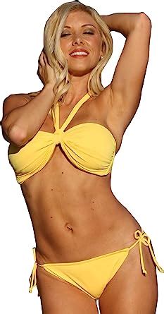 Amazon UjENA Sunshine Beach Bikini Top Medium Bottom Large