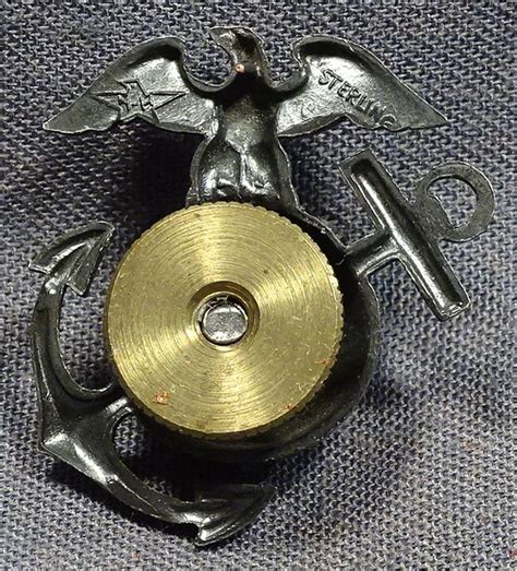 Usmc Ega Officers Sterling Collar Insignia By H H Griffin Militaria