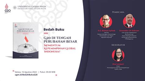 Bedah Buku G Di Tengah Perubahan Besar Momentum Kepemimpinan Global