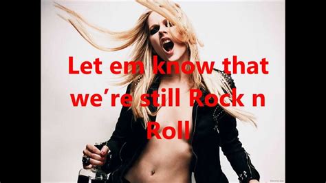 Avril Lavigne Rock N Roll Lyrics Hq Full Song Youtube