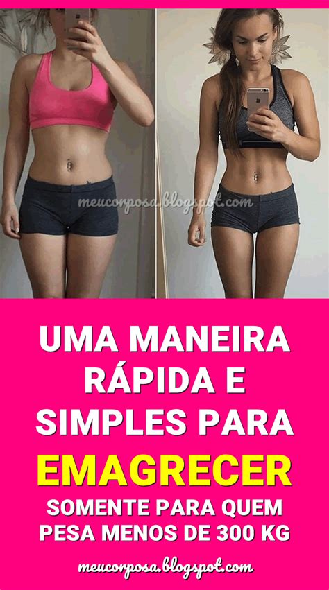 Uma Maneira Simples de Emagrecer Saúde Emagrecer Dicas para