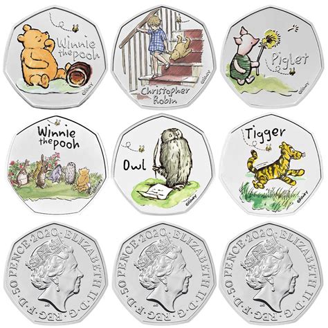 Winnie The Pooh And Friends Bu Colour Coin Series Royal Mint