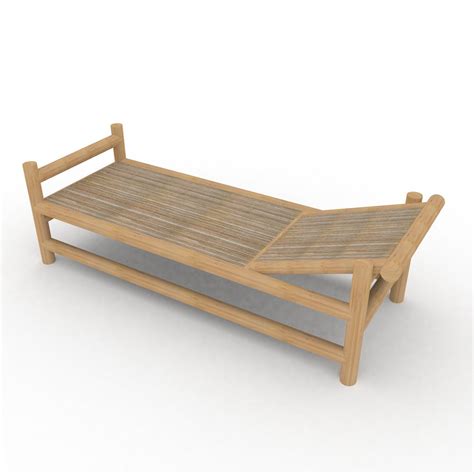 Bamboo Seat AKA Dipan Bambu 3D Model TurboSquid 1764872