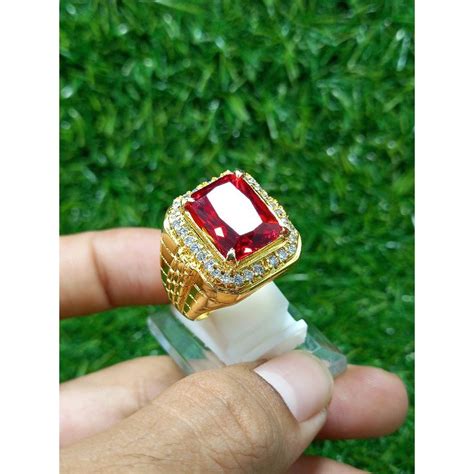 Batu Permata Merah Siam Lazada Indonesia