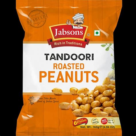 Colour Jabsons Tandoori Roasted Peanut Packaging Size 140g Packaging