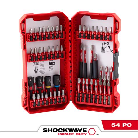 Milwaukee Shockwave Impact Duty Driver Bit Set 54 Pc Model 48 32