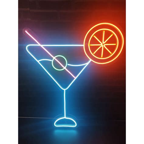 Placa Luminoso Neon De Led Drink Altura X Cm Largura Shopee