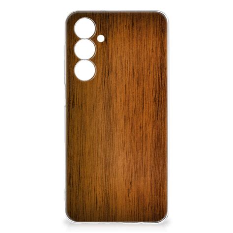 Samsung Galaxy A G Bumper Hoesje Donker Hout