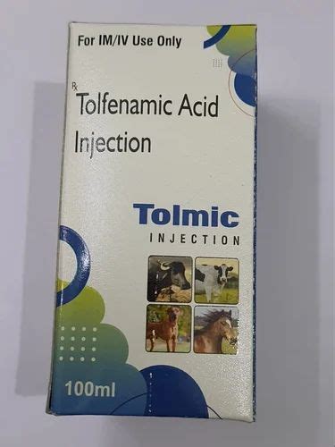 100ml Tolfenamic Acid Tolmic Injection Kiruba Vet Pharma At Rs 275