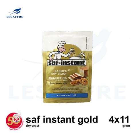 Jual SAF INSTANT GOLD DISPLAY Ragi Kering Instant Isi 4 Sachet X 11