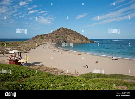 Mesquida Beach Mahon Menorca Spain Stock Photo Alamy