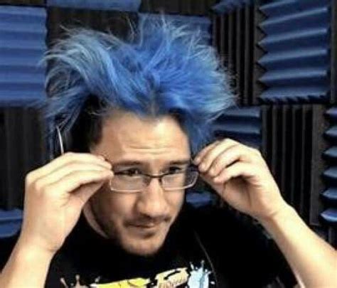 Markipliers Mess Hair Day Markiplier Hair Markiplier Blue Hair