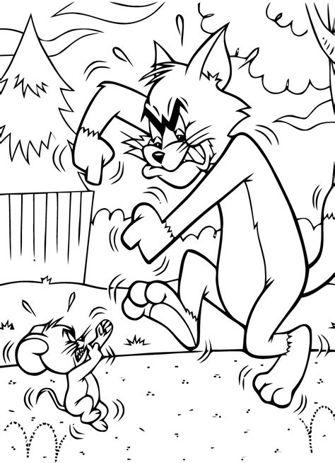 Dibujo De Tom Y Jerry Para Colorear Y Pintar 20356